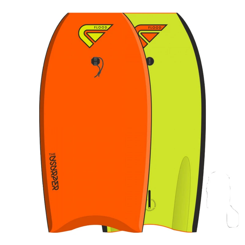 BODYBOARD FLOOD USURPER ORANGE/VERT 42" 2 BODYBOARD FLOOD USURPER ORANGE/VERT 42" – Image 2
