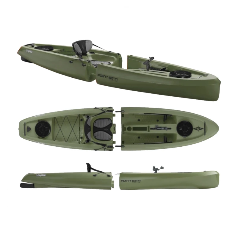 Kayak Modulable Point 65 Mojito SOLO Angler Peche Vert 2 Kayak Modulable Point 65 Mojito SOLO Angler Peche Vert – Image 2