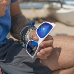 LUNETTES DE SOLEIL VERRE POLARISÉ CREW IRISCO BLANC 14 LUNETTES DE SOLEIL VERRE POLARISÉ CREW IRISCO BLANC -Default Template 3 lunettes de soleil verre polarise crew irisco blanc 2