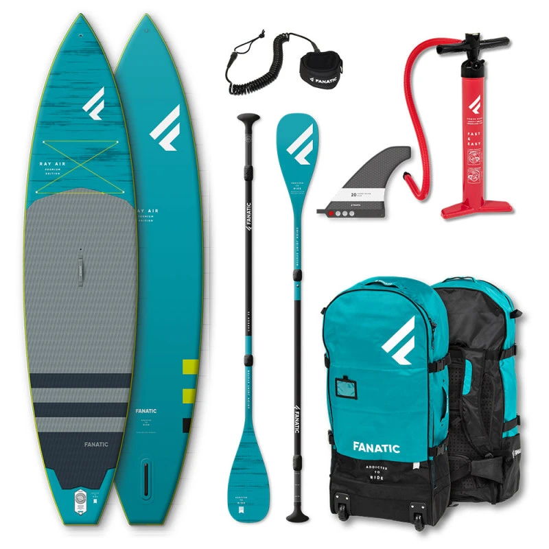 PADDLE FANATIC RAY AIR 11.6x31 PREMIUM 2022 GONFLABLE + PAGAIE CARBONE C35 COMPLET 1 PADDLE FANATIC RAY AIR 11.6x31 PREMIUM 2022 GONFLABLE + PAGAIE CARBONE C35 COMPLET