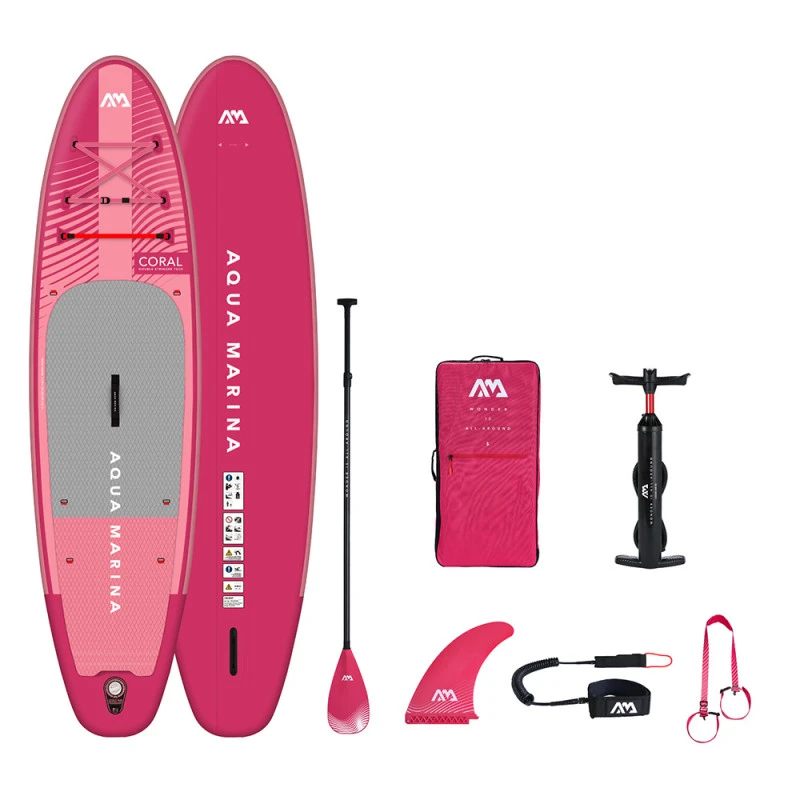 PADDLE GONFLABLE AQUA MARINA CORAL 10.2 RASPBERRY 2023 1 PADDLE GONFLABLE AQUA MARINA CORAL 10.2 RASPBERRY 2023