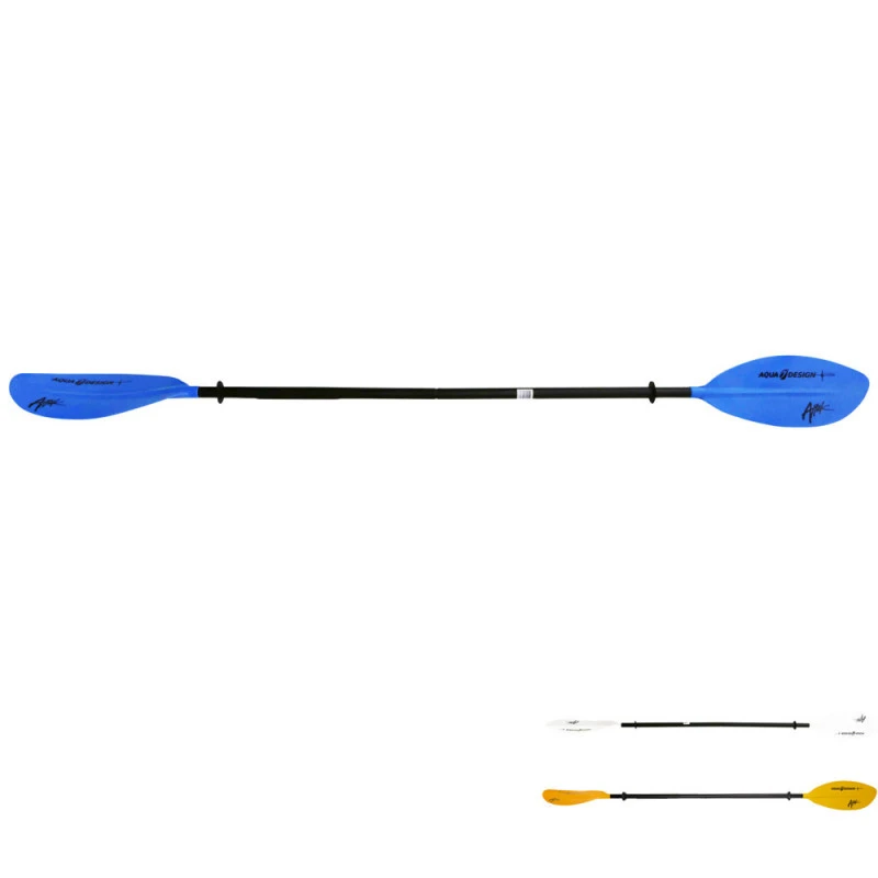 PAGAIE KAYAK AQUADESIGN ATTAK 4 PARTIES 220CM Bleu 1 PAGAIE KAYAK AQUADESIGN ATTAK 4 PARTIES 220CM Bleu