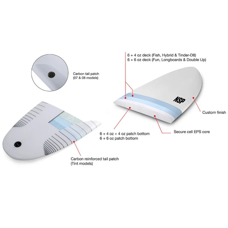 SURF NSP PROTECH FUN 7.6 BLANC 3 SURF NSP PROTECH FUN 7.6 BLANC – Image 3