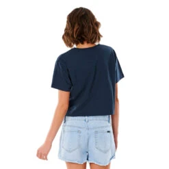 T-SHIRT RIP CURL GOLDEN STATE CROP BLEU MARINE FEMME -Default Template 3 t shirt rip curl golden state crop bleu marine femme 2